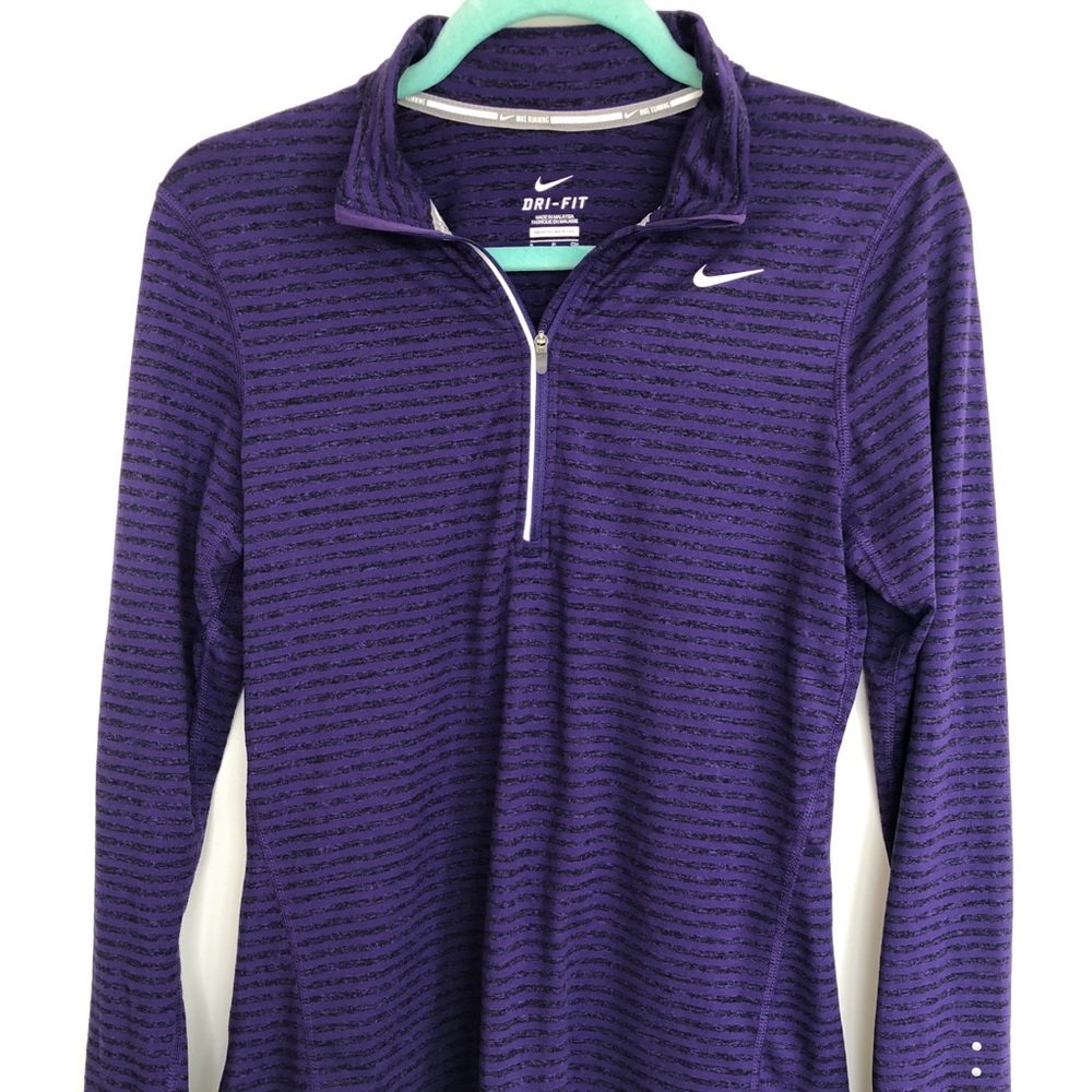 Nike Dri-Fit Running 1/2 Zip; Size Small
